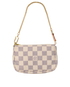 Mini Pochette Accessoires, £410, Handbags, White, Canvas, Front view